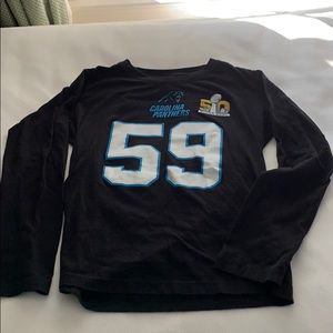 Carolina Panthers Tee shirt #59 Luke Kuechly